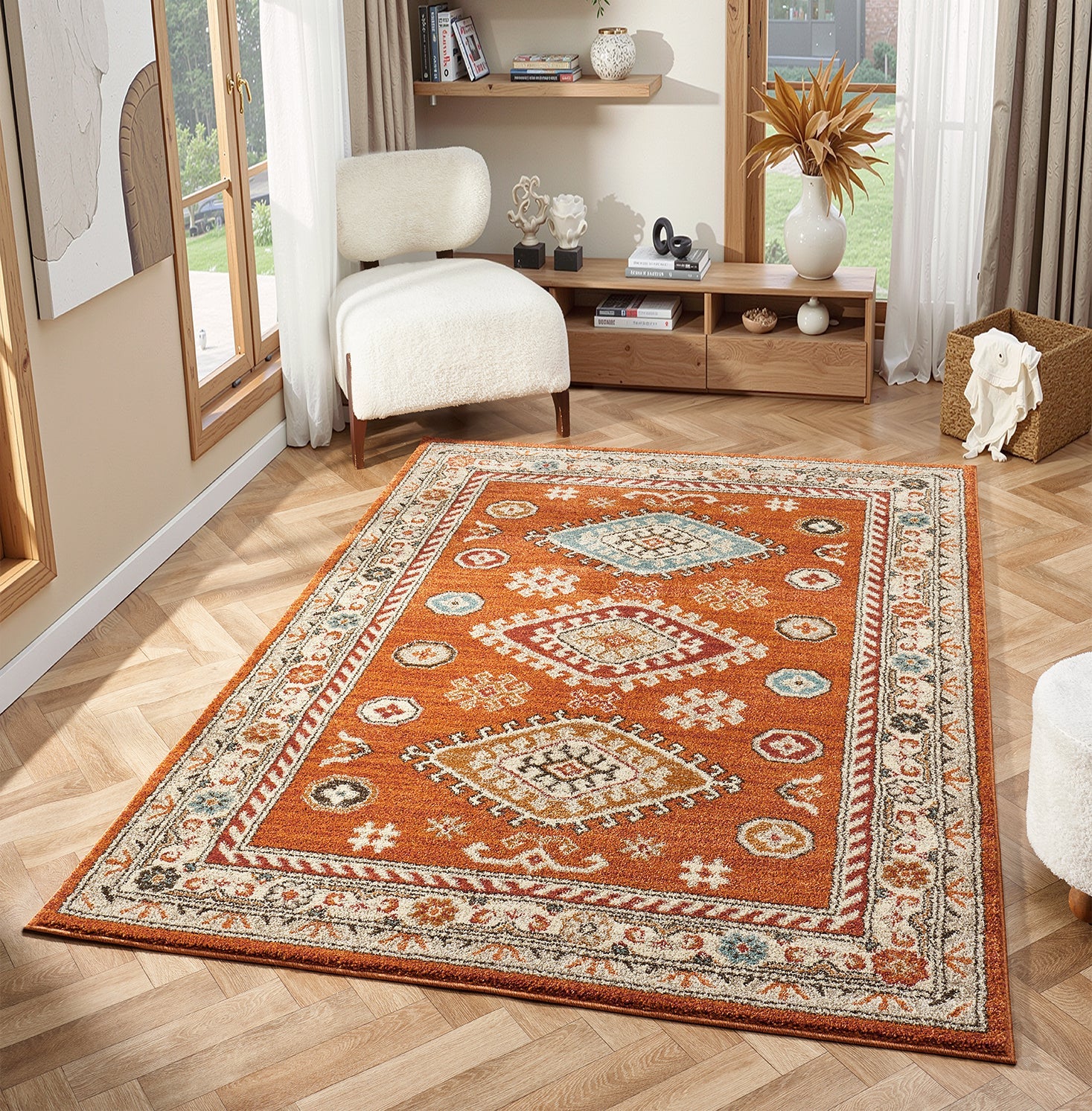 Cashmere 5567 Terracotta Rug