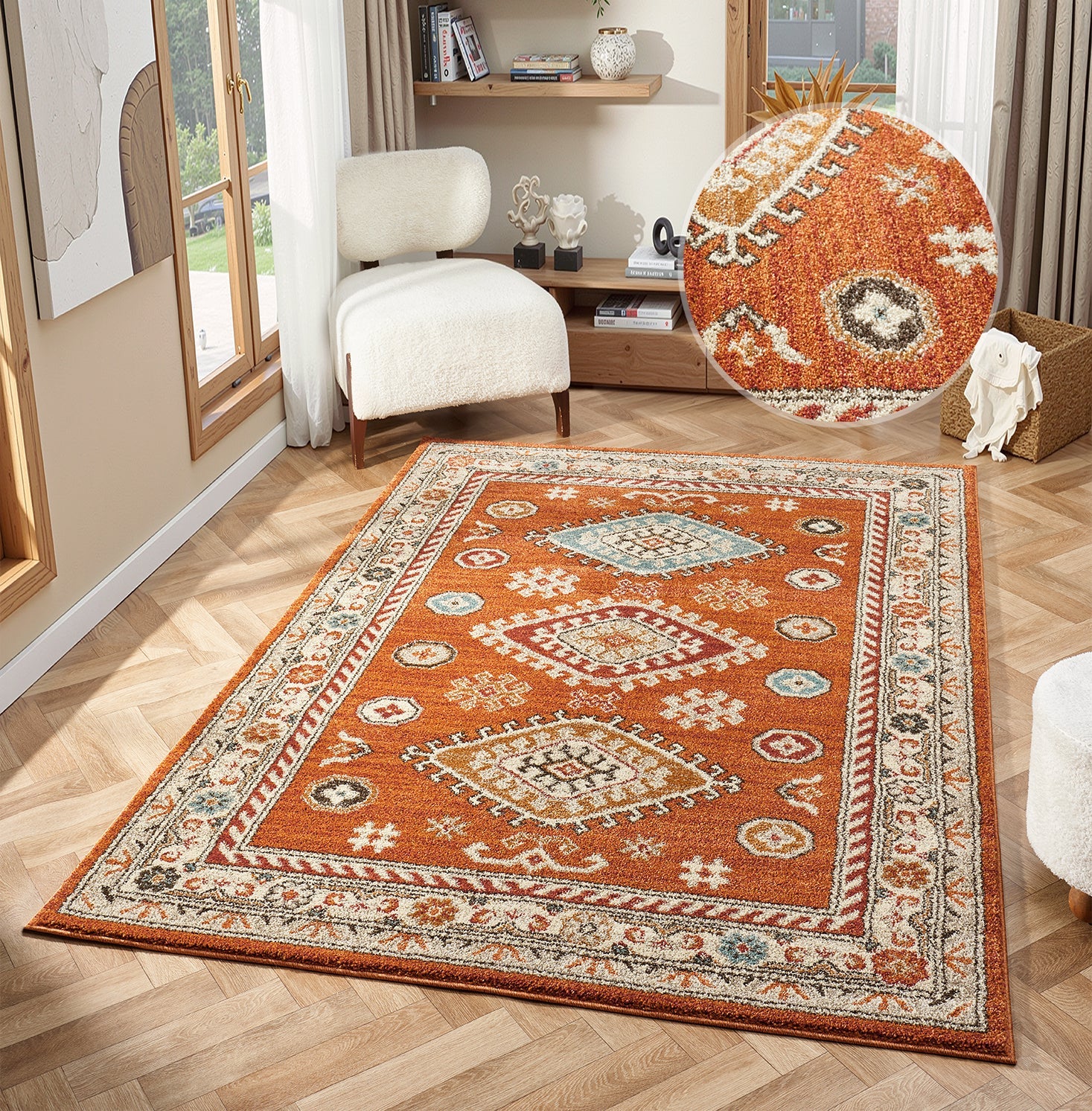 Cashmere 5567 Terracotta Rug