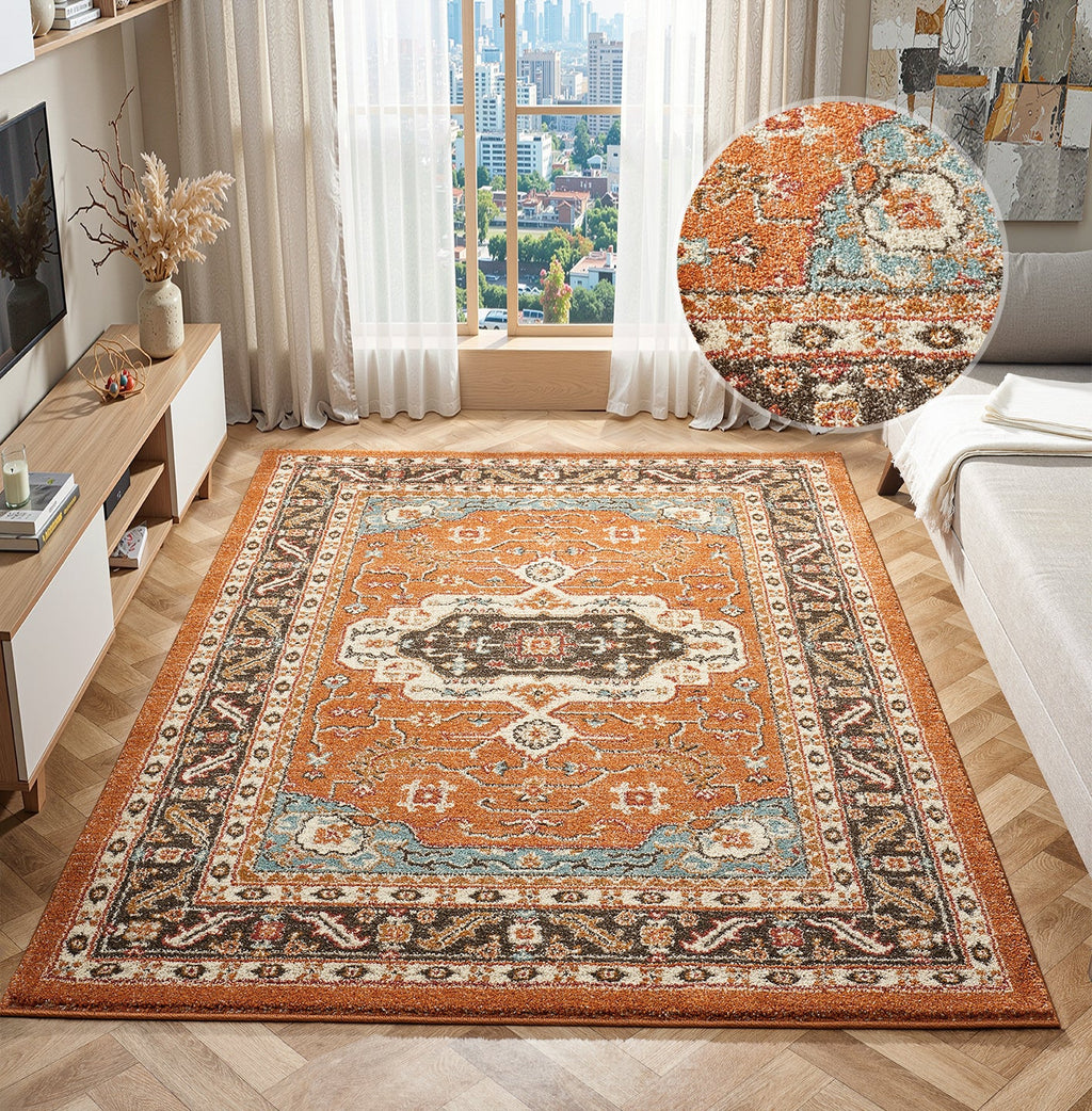Cashmere 5570 Terracotta Rug - image 3