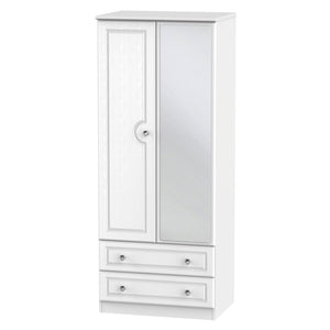 2ft6in 2 Drawer Mirror Robe