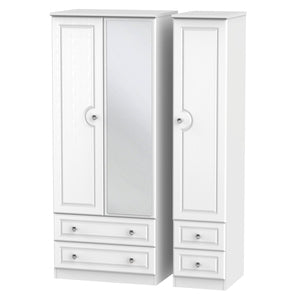 Triple 2 Drawer Mirror + Drawer Robe