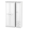 Tall Triple Plain + Drawer Robe