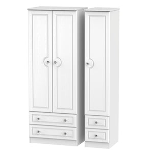 Tall Triple 2 Drawer + Drawer Robe