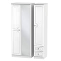 Tall Triple Mirror + Drawer Robe
