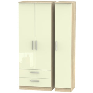 Tall Triple 2 Drawer Robe
