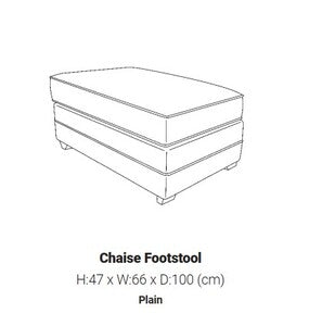 Chaise Footstool