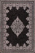 Traditional Poly Douglas Black Rug