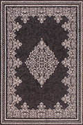 Traditional Poly Douglas Dark Grey Rug