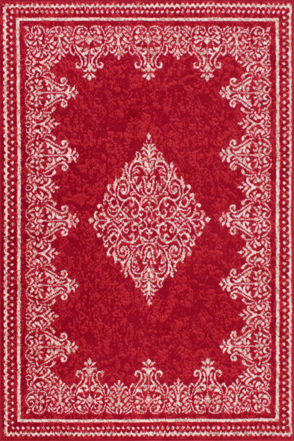 Traditional Poly Douglas Red Rug