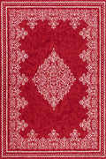Traditional Poly Douglas Red Rug