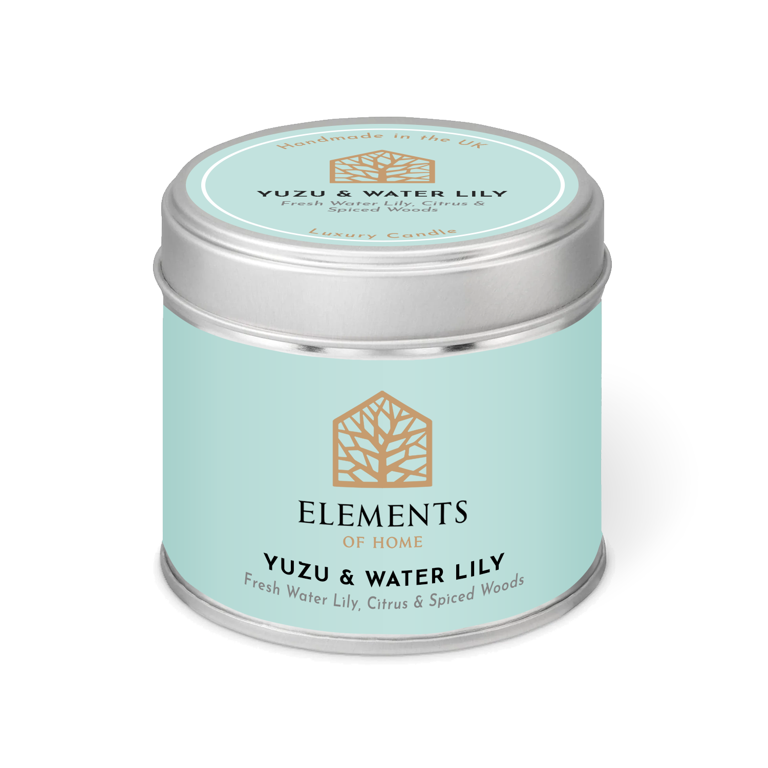 Yuzu & Waterlily Candle In A Tin 180g