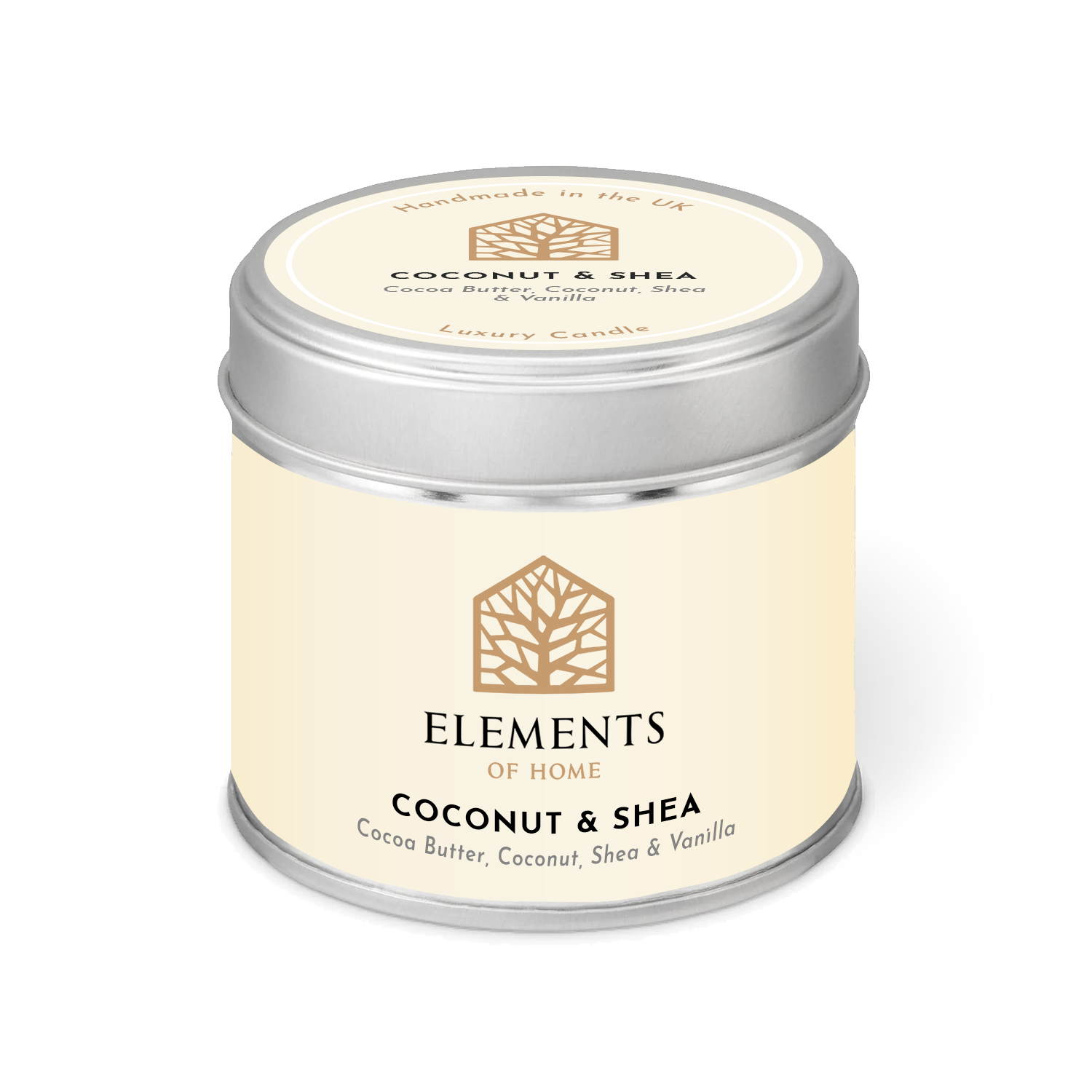 Coconut & Shea Candle In A Tin 180g