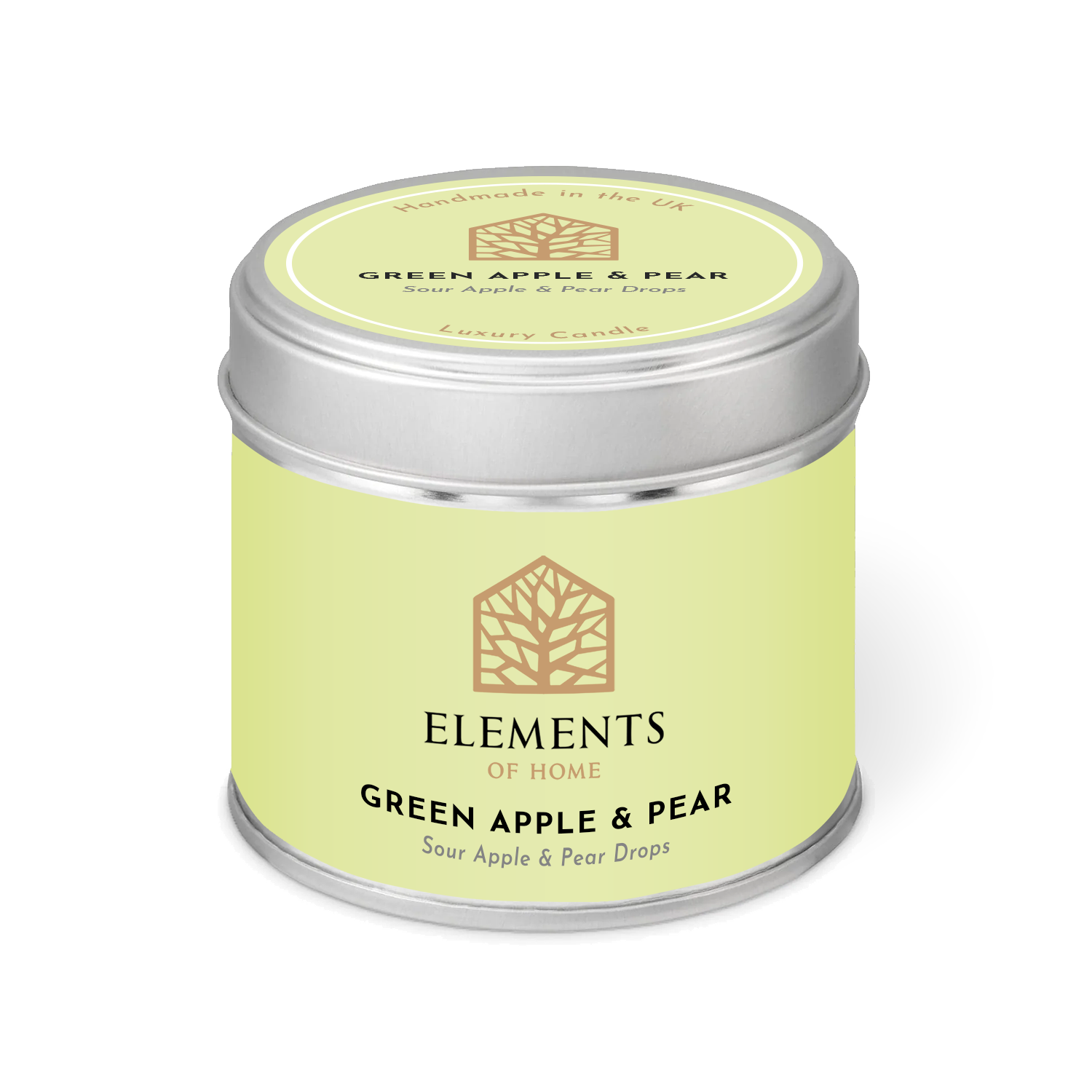 Green Apple & Pear Candle In A Tin 180g