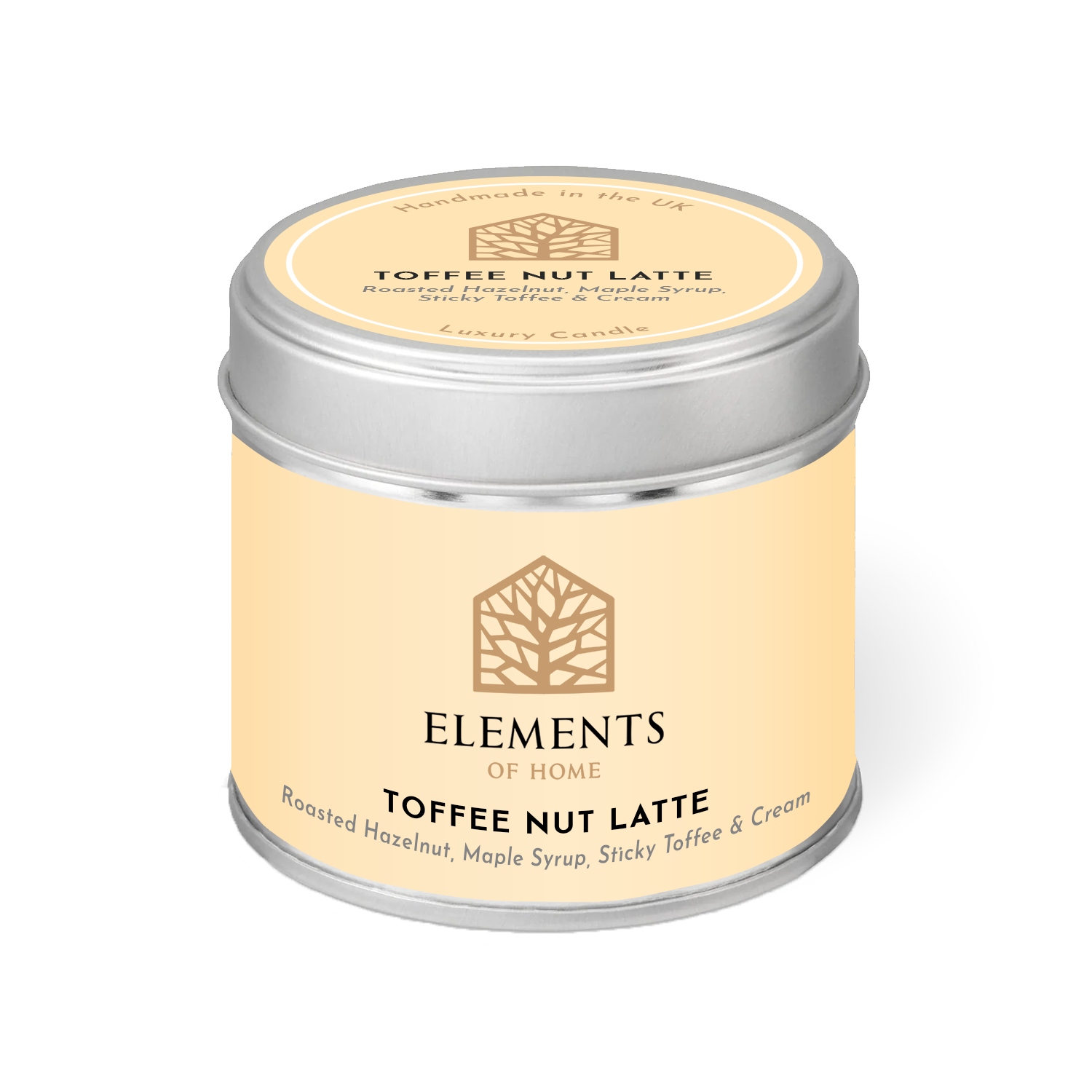 Toffee Nut Latte Candle In A Tin 180g
