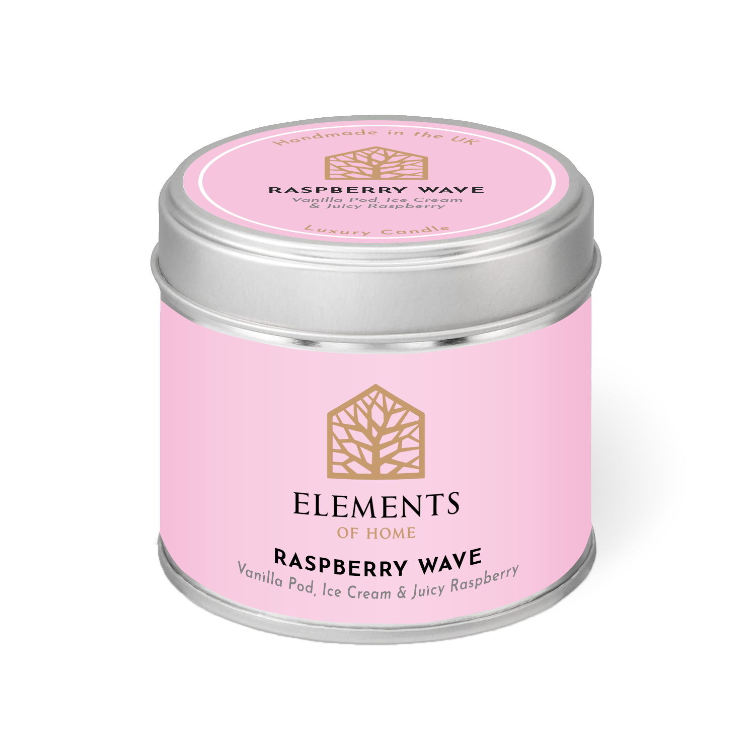 Raspberry Wave Candle In A Tin 180g