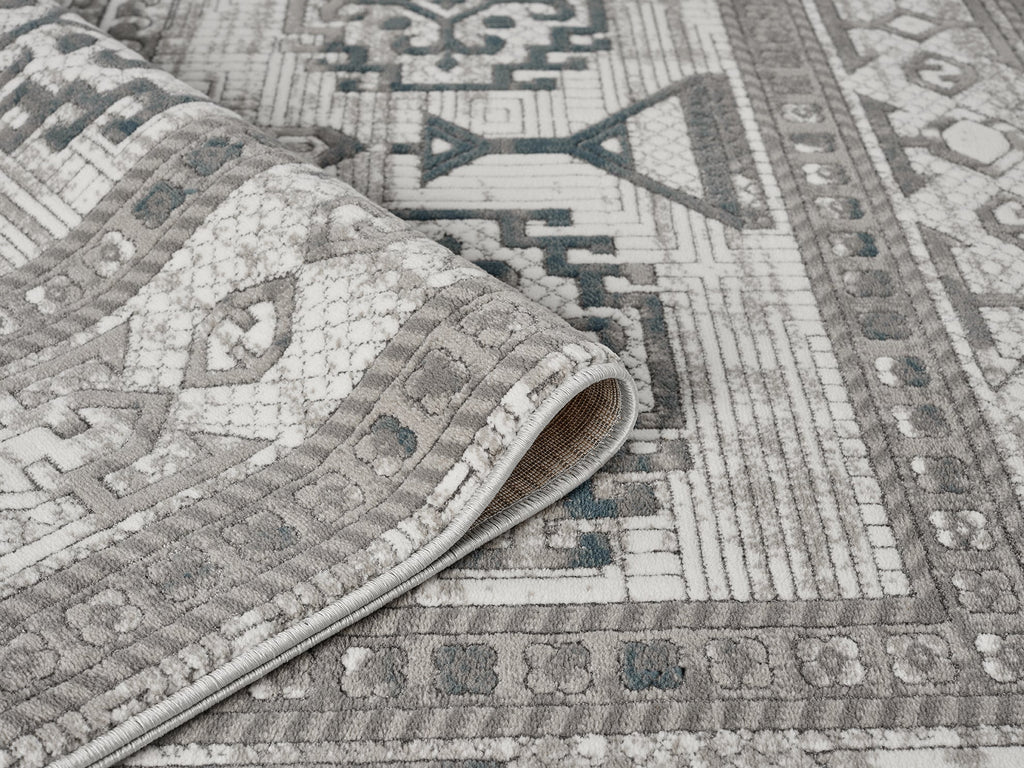 Petra Ellorah Grey/Blue Rug
