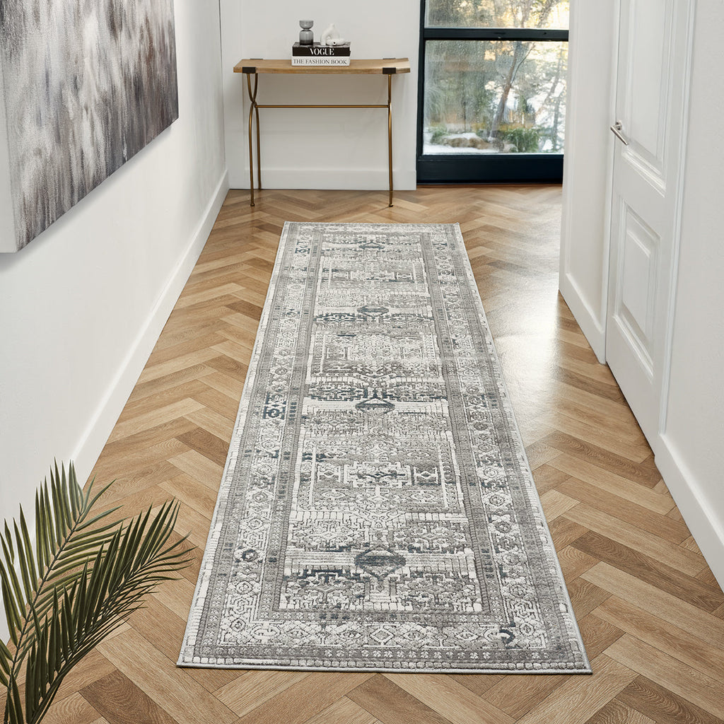 Petra Ellorah Grey/Blue Rug
