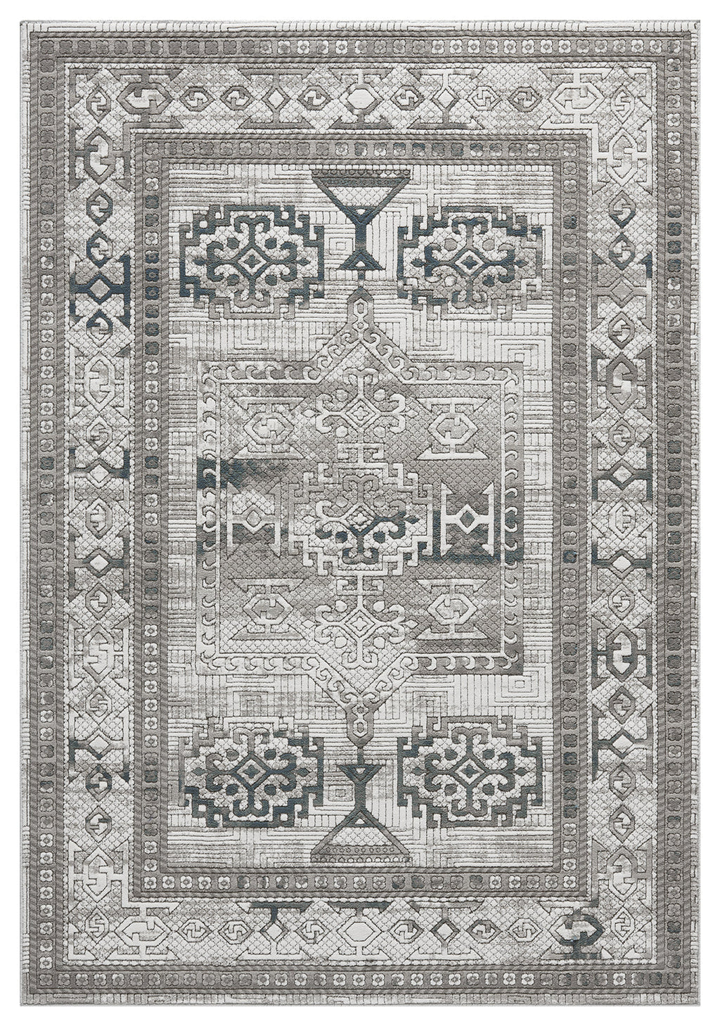 Petra Ellorah Grey/Blue Rug