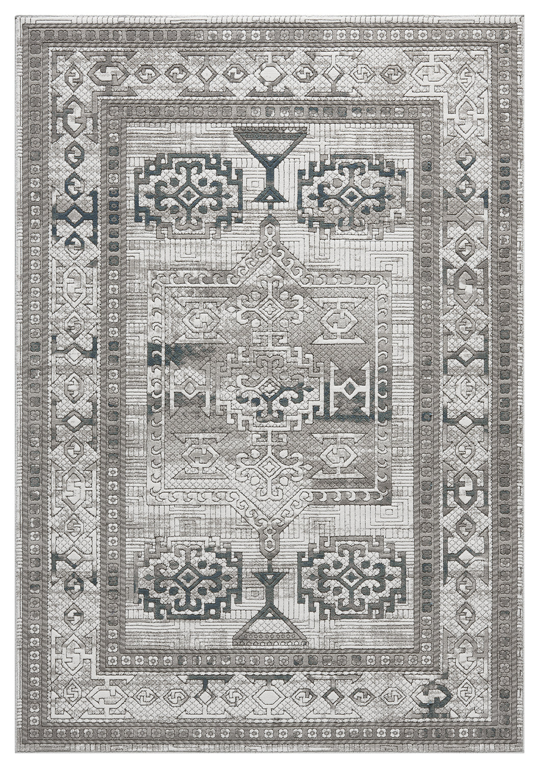 Petra Ellorah Grey/Blue Rug