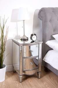 2 Drawer Bedside White