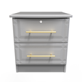 2 Drawer Bedside Cabinet - With Lock