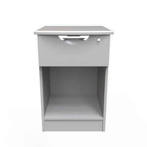 1 Drawer/Open Bedside - With Lock