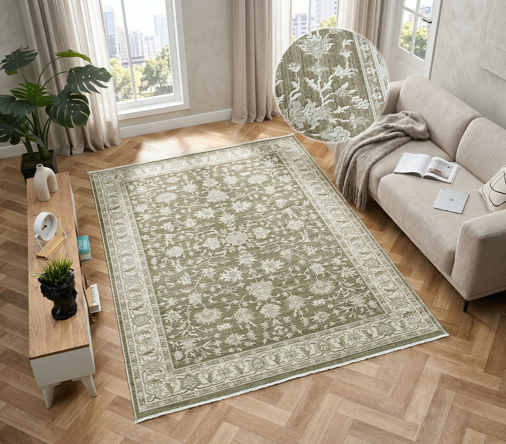 Elegance Florin Green Rug