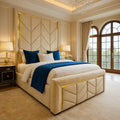 Gold Strip Tower Bed