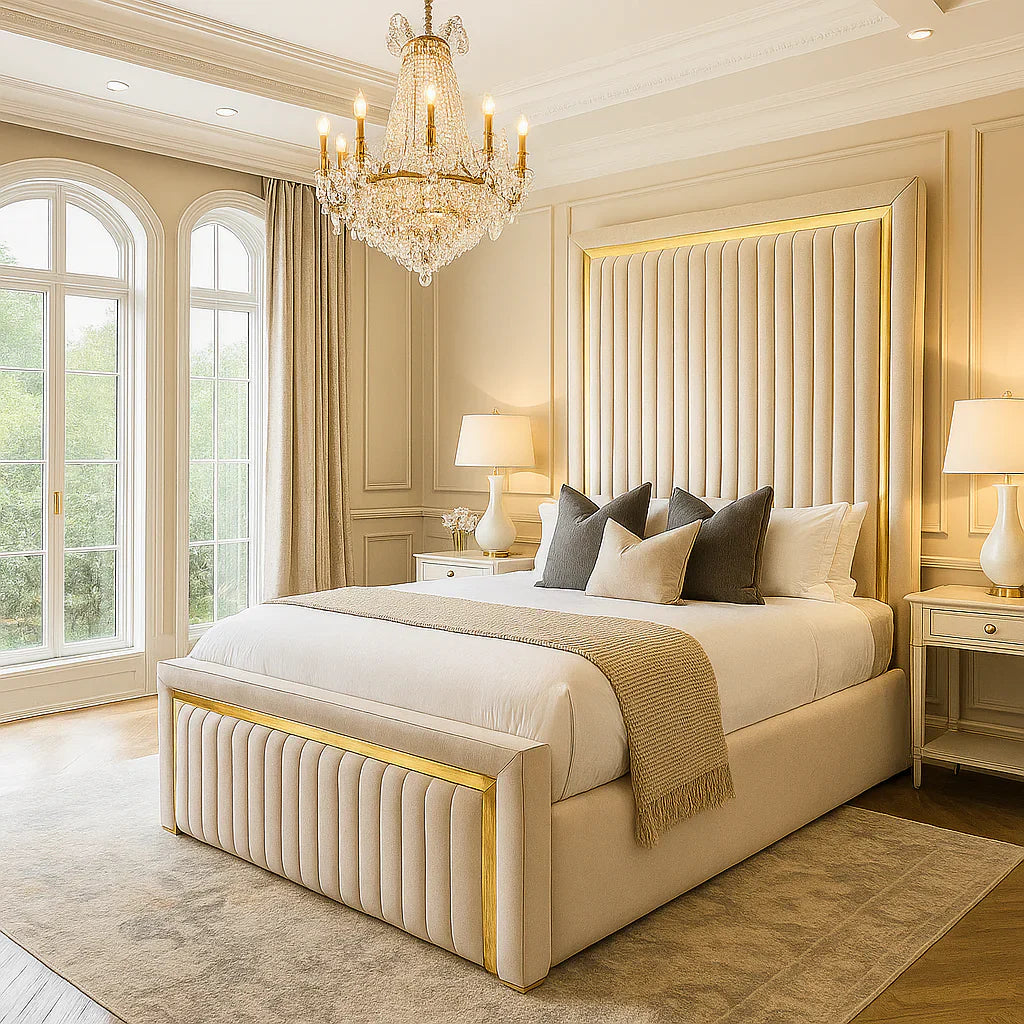 Gold Strip Bed
