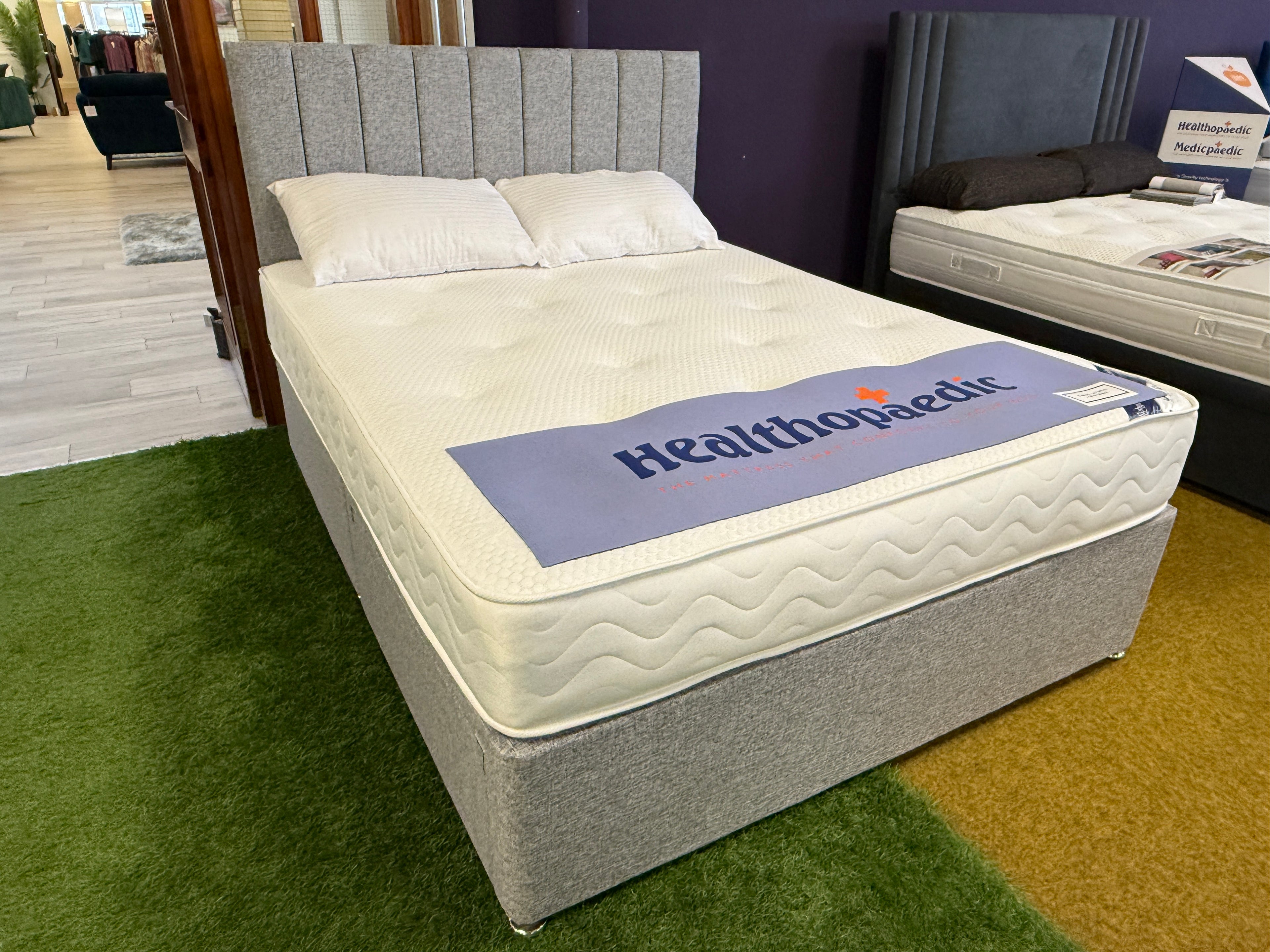 Kirkland Ottoman Front Opening Divan Set & 24" Headboard Package Deal