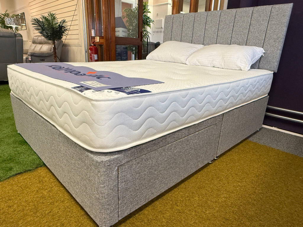 Kirkland Ottoman Front Opening Divan Set & 24" Headboard Package Deal