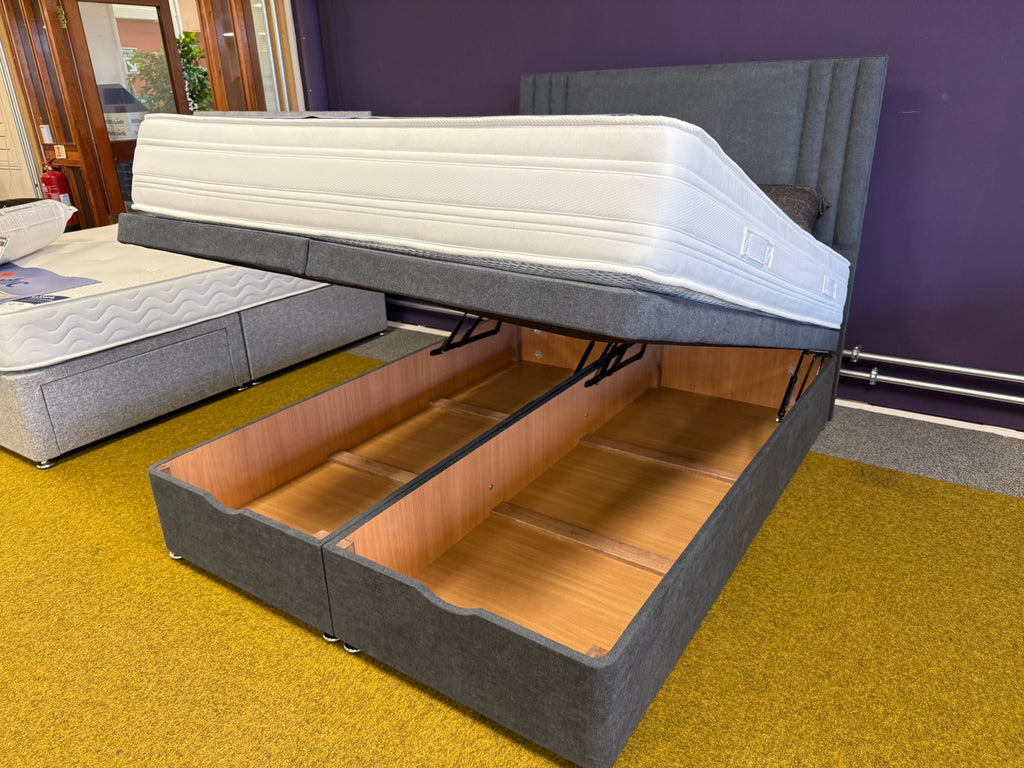 Titan Ottoman Front Opening Divan Set & 24" HB Package Deal