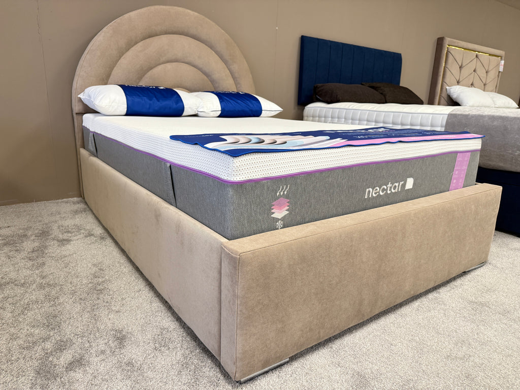 Double Bed Frame with Nectar Mattress