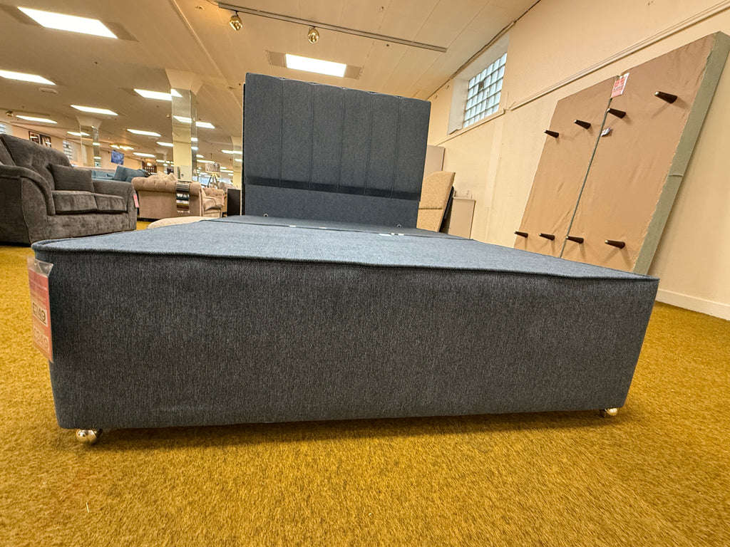 Double 2 Drawer Divan Base & Floor Standing Headboard