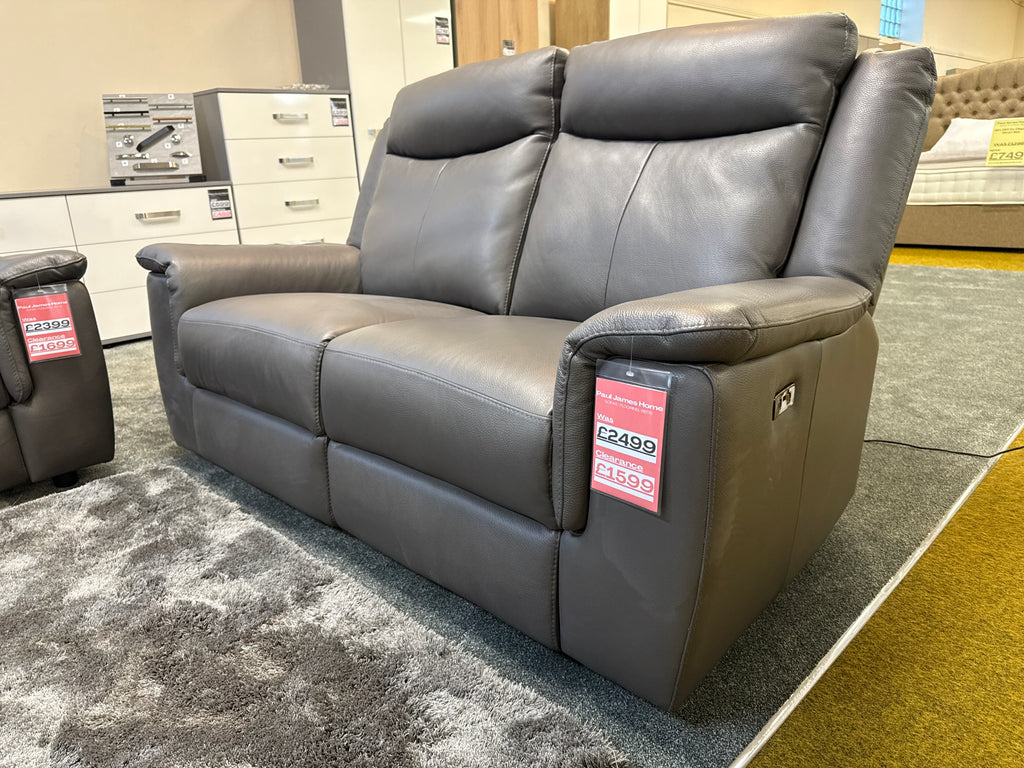 Pregio Italia 2 Seater Leather Recliner Sofa