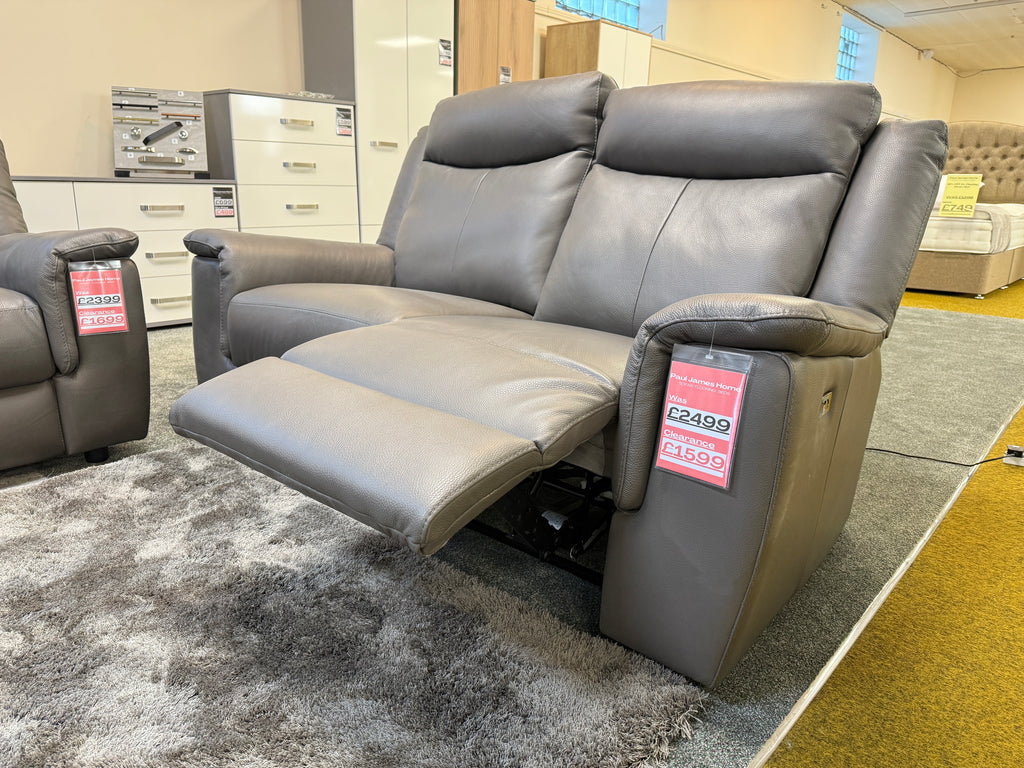 Pregio Italia 2 Seater Leather Recliner Sofa