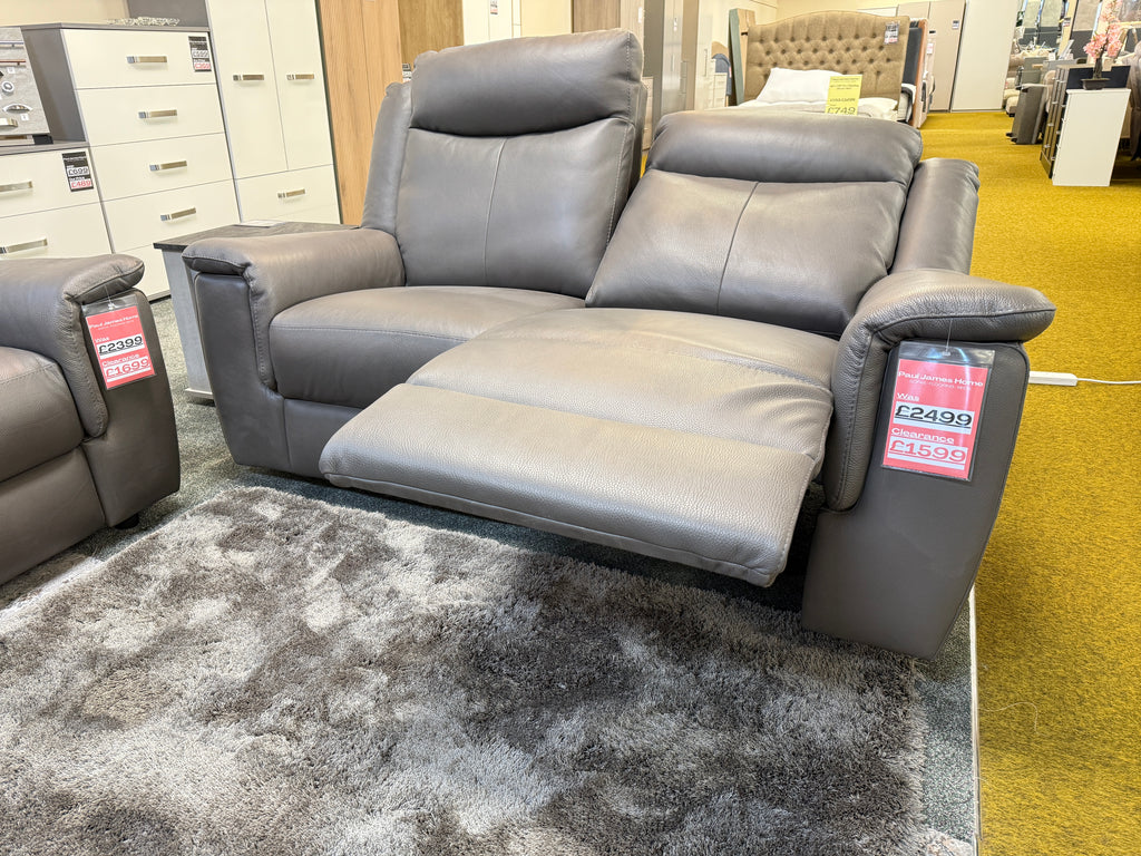 Pregio Italia 2 Seater Leather Recliner Sofa