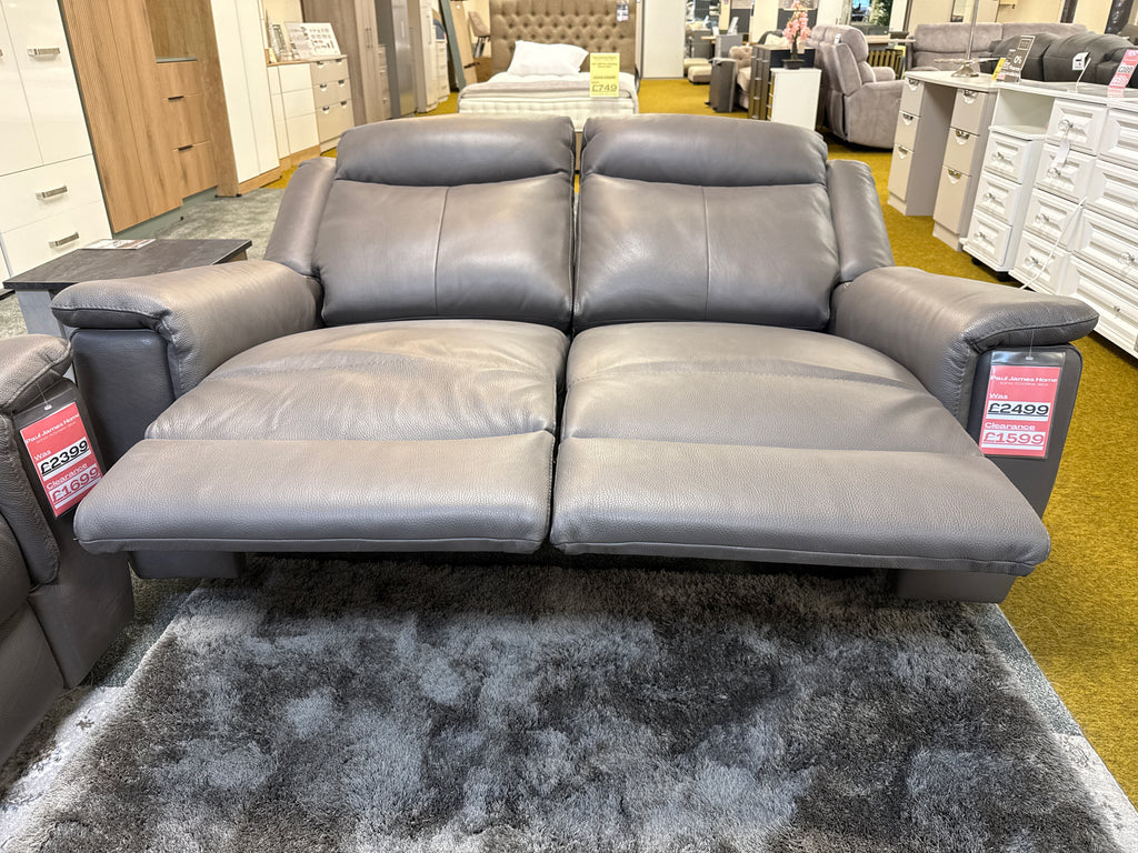 Pregio Italia 2 Seater Leather Recliner Sofa
