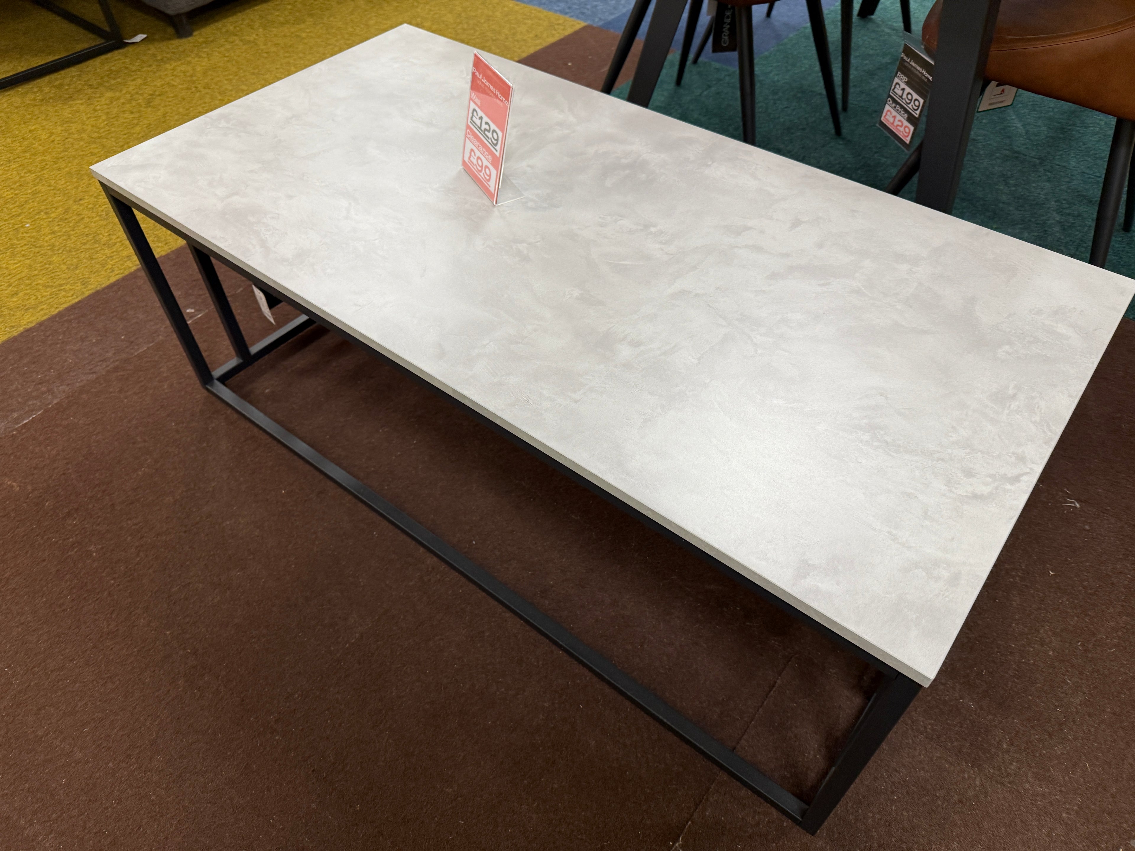 Coffee Table Grey Marble