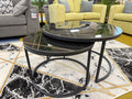 Round Black Nest of Tables