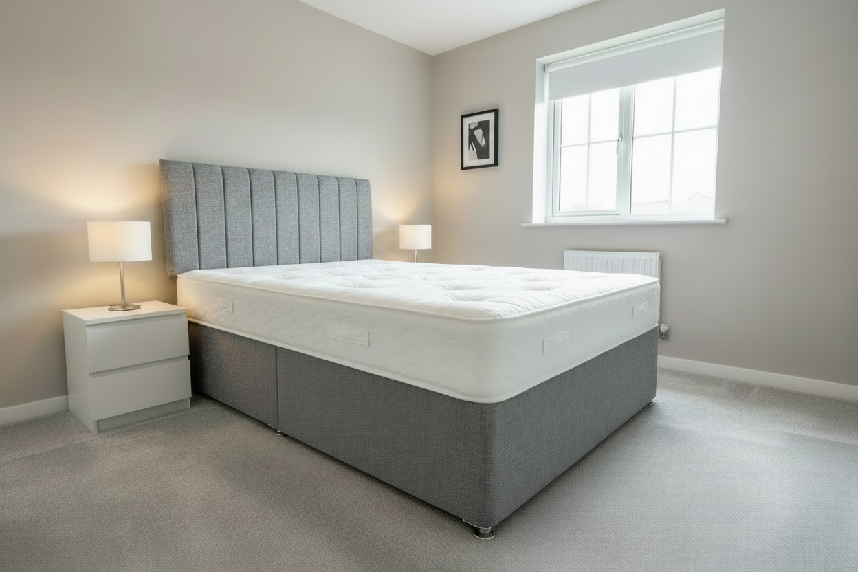 Albert 2 Drawer Divan Set & 24" Headboard Package Deal