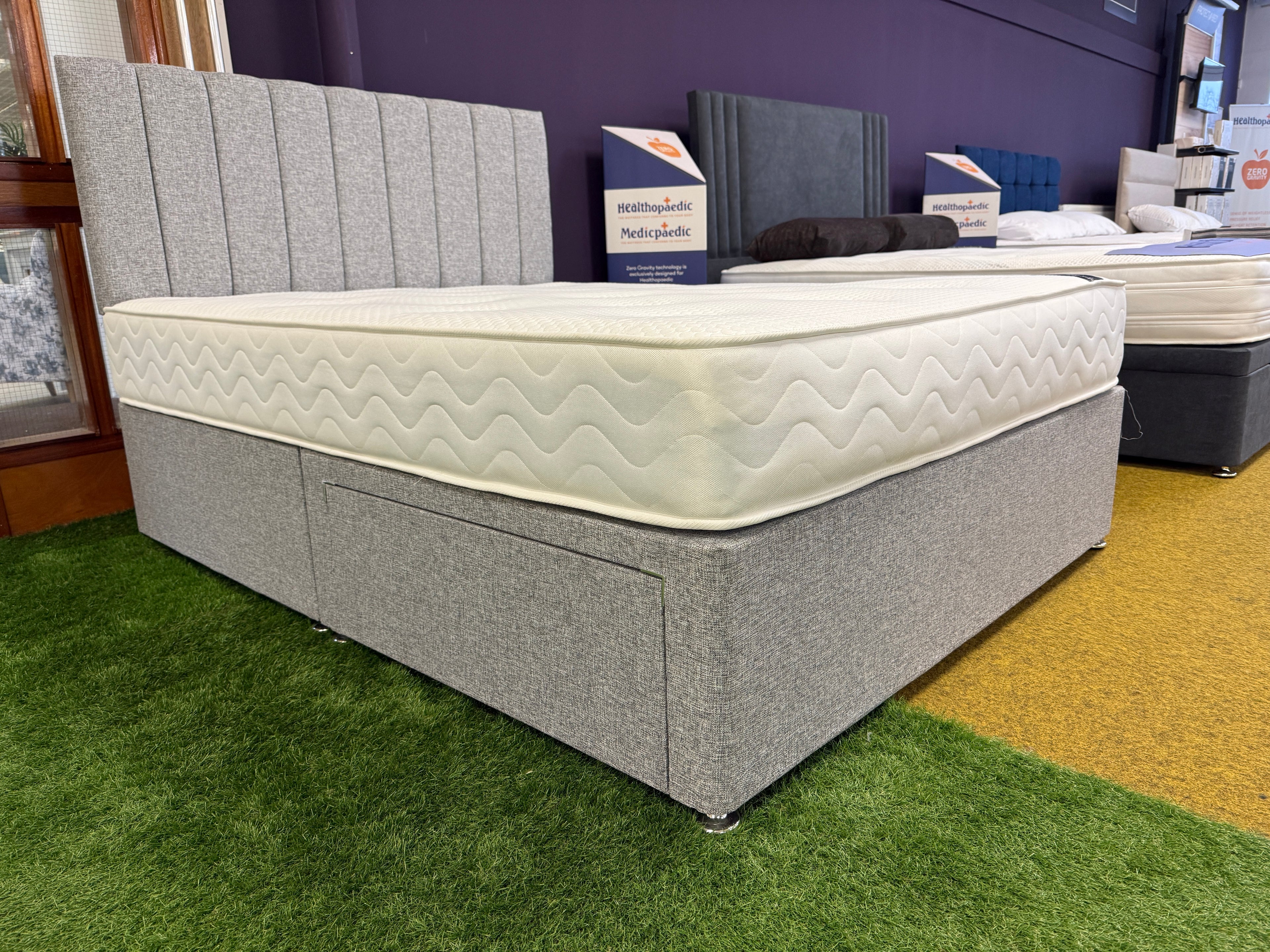 Kirkland 2 Drawer Divan Set & 24" Headboard Package Deal