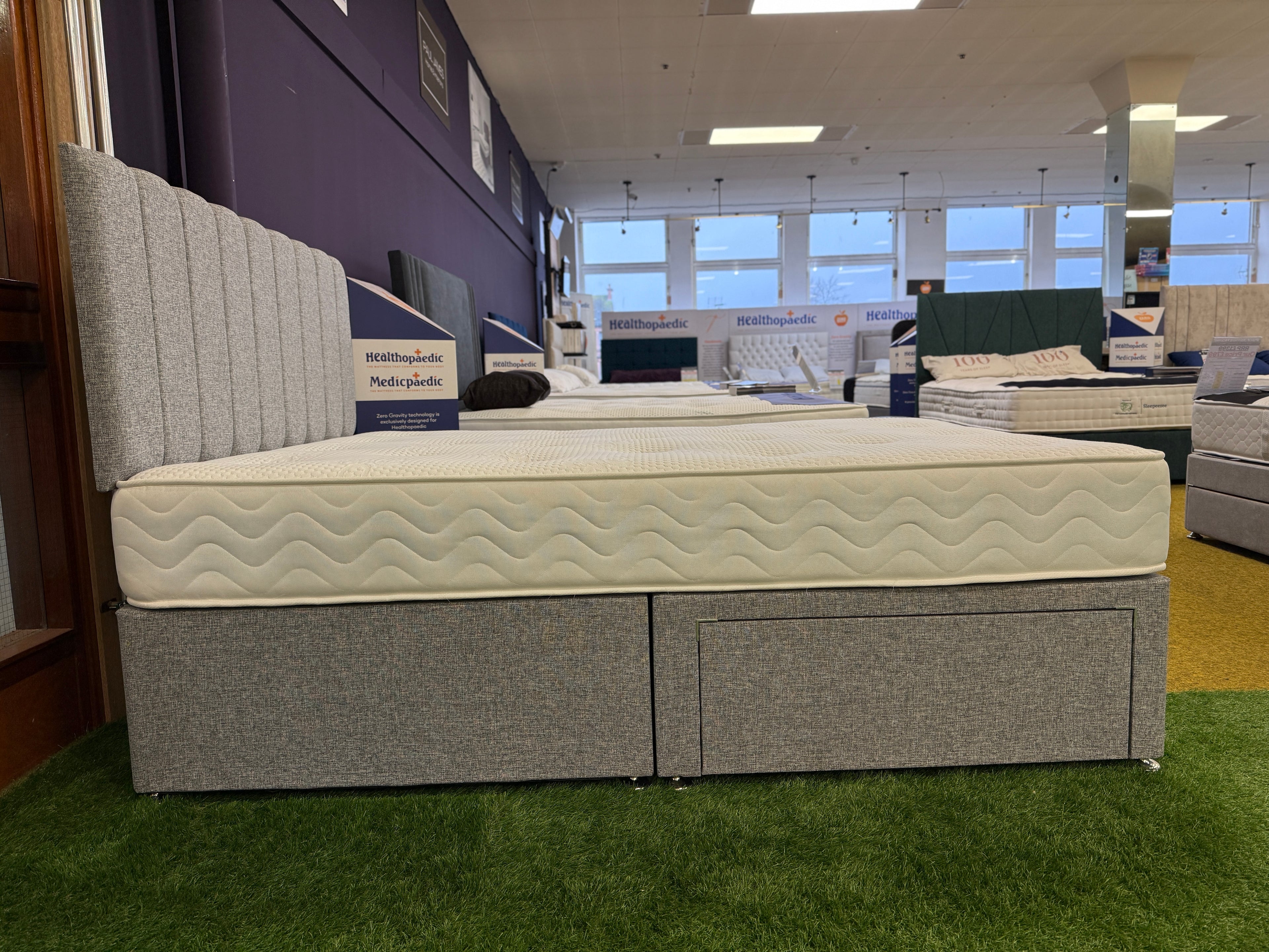 Kirkland 2 Drawer Divan Set & 24" Headboard Package Deal