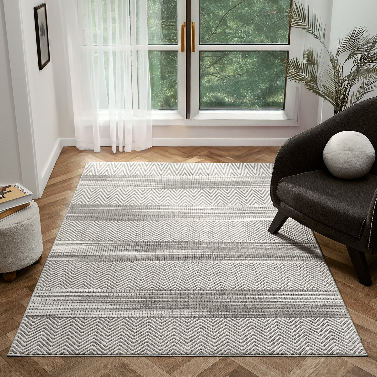 Petra Jerash Grey Rug