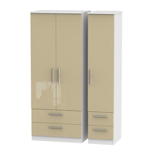 Triple 2 Drawer + Drawer Robe