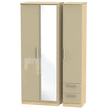 Tall Triple Mirror + Drawer Robe