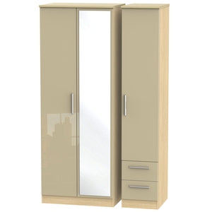 Tall Triple Mirror + Drawer Robe