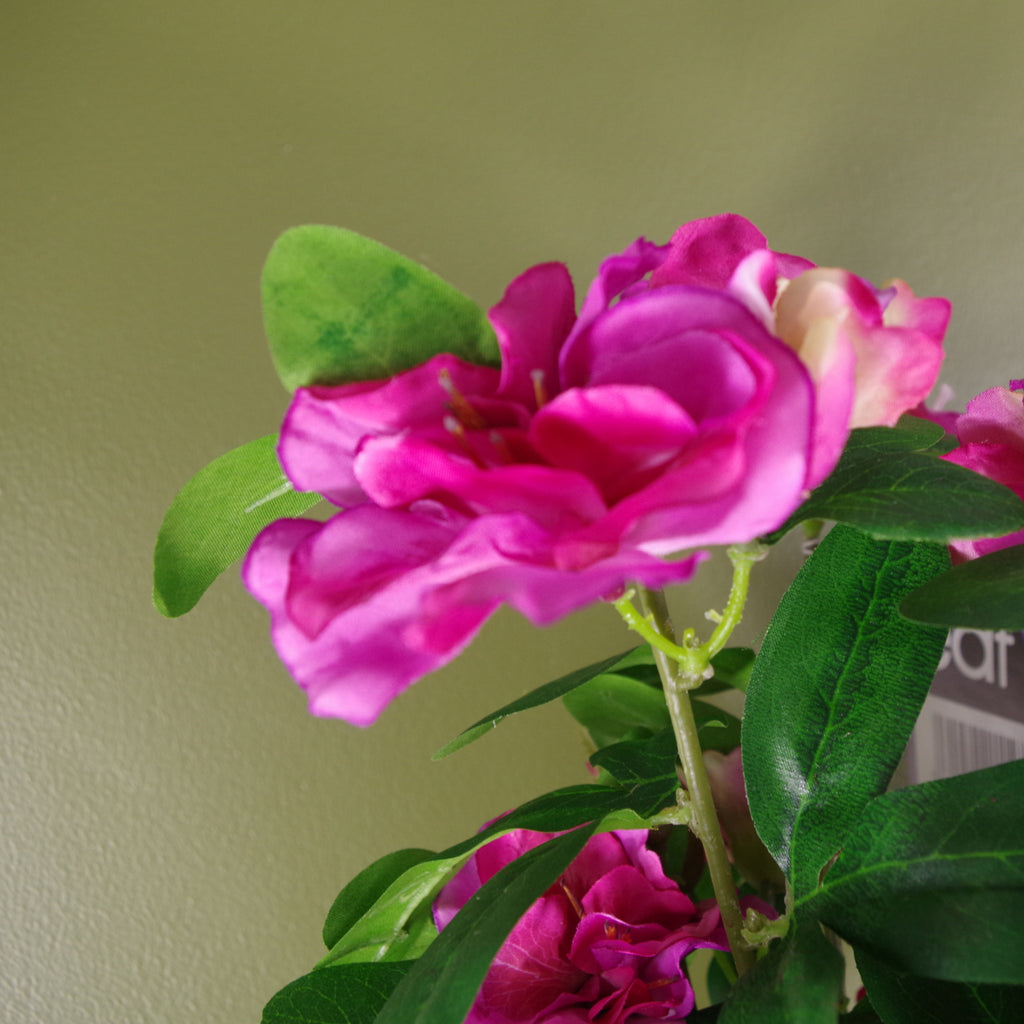 Artificial Rhododendron Flowering Plant Pink