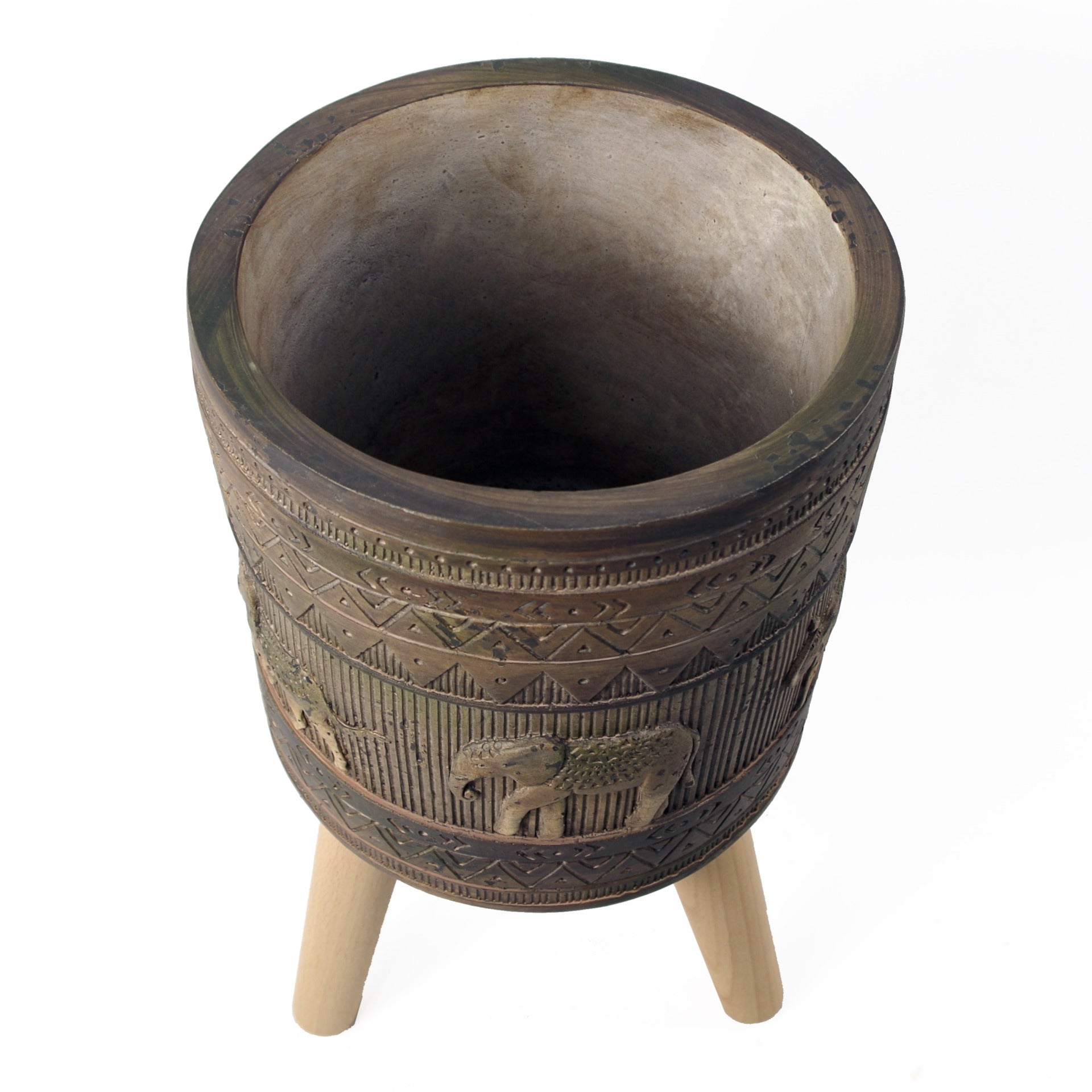 Elephant Composite Planter with Stand