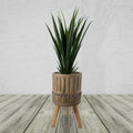 Ridged Composite Planter with Stand